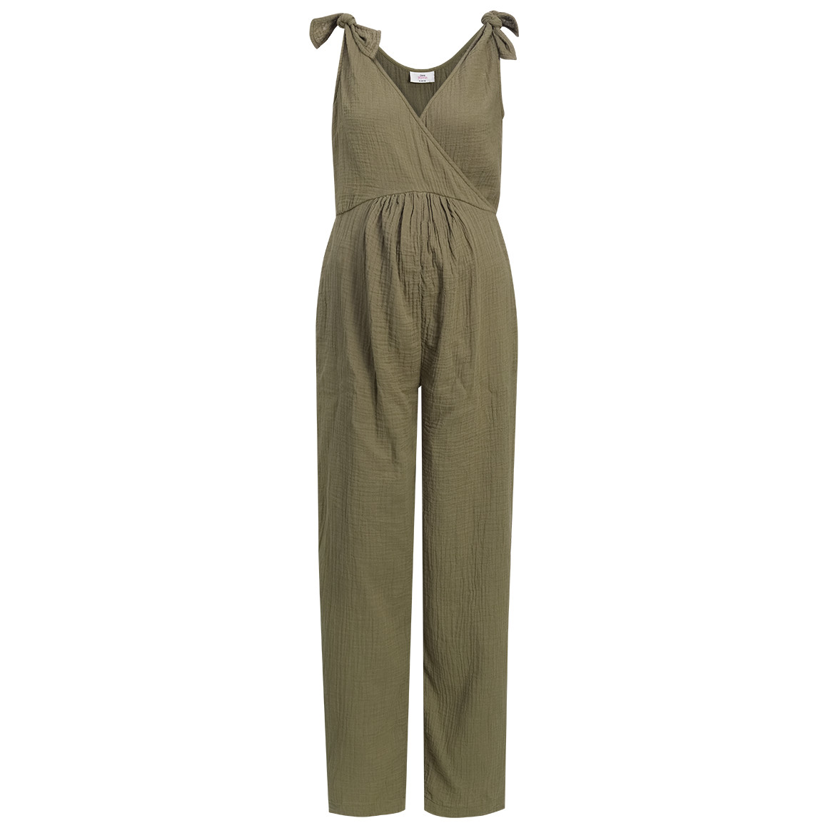Damen Umstands-Jumpsuit aus Musselin