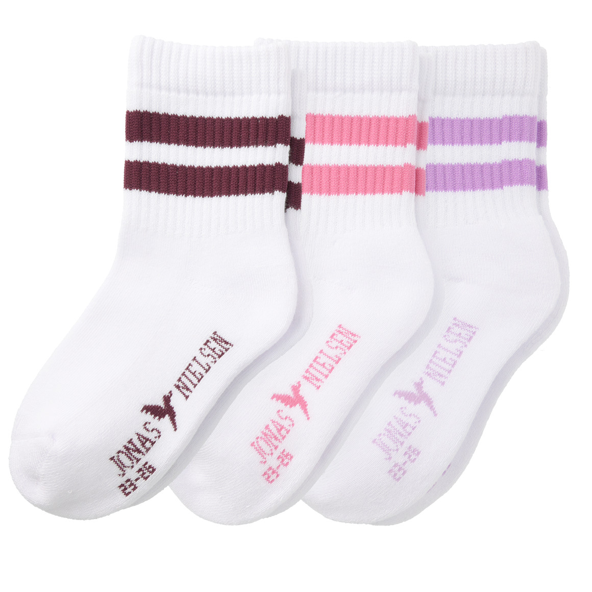3 Paar Mädchen Socken mit Streifen