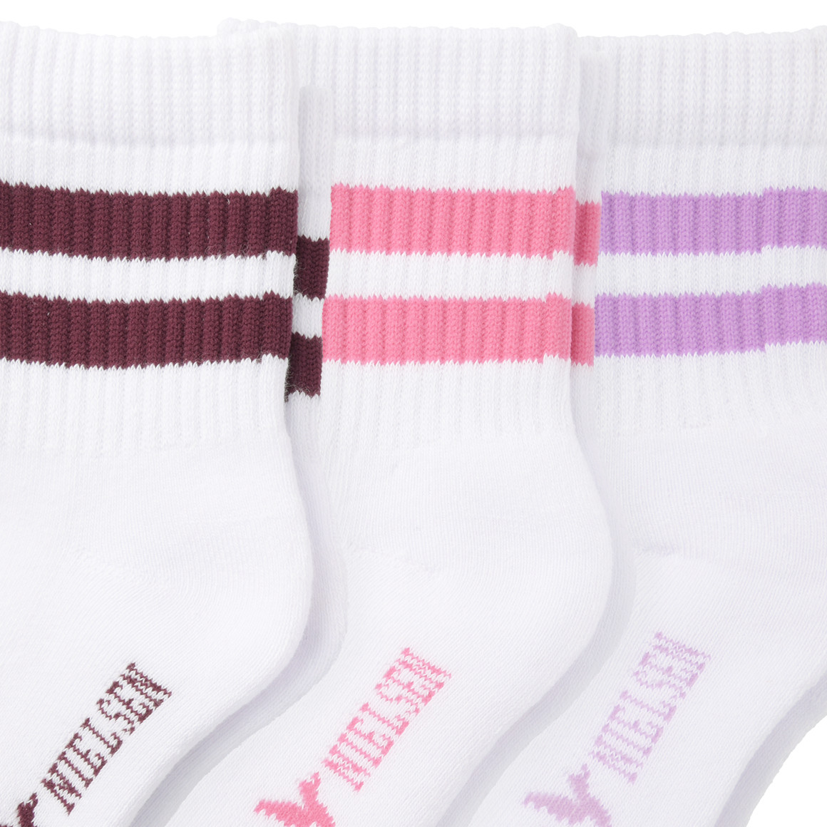 3 Paar Mädchen Socken mit Streifen
