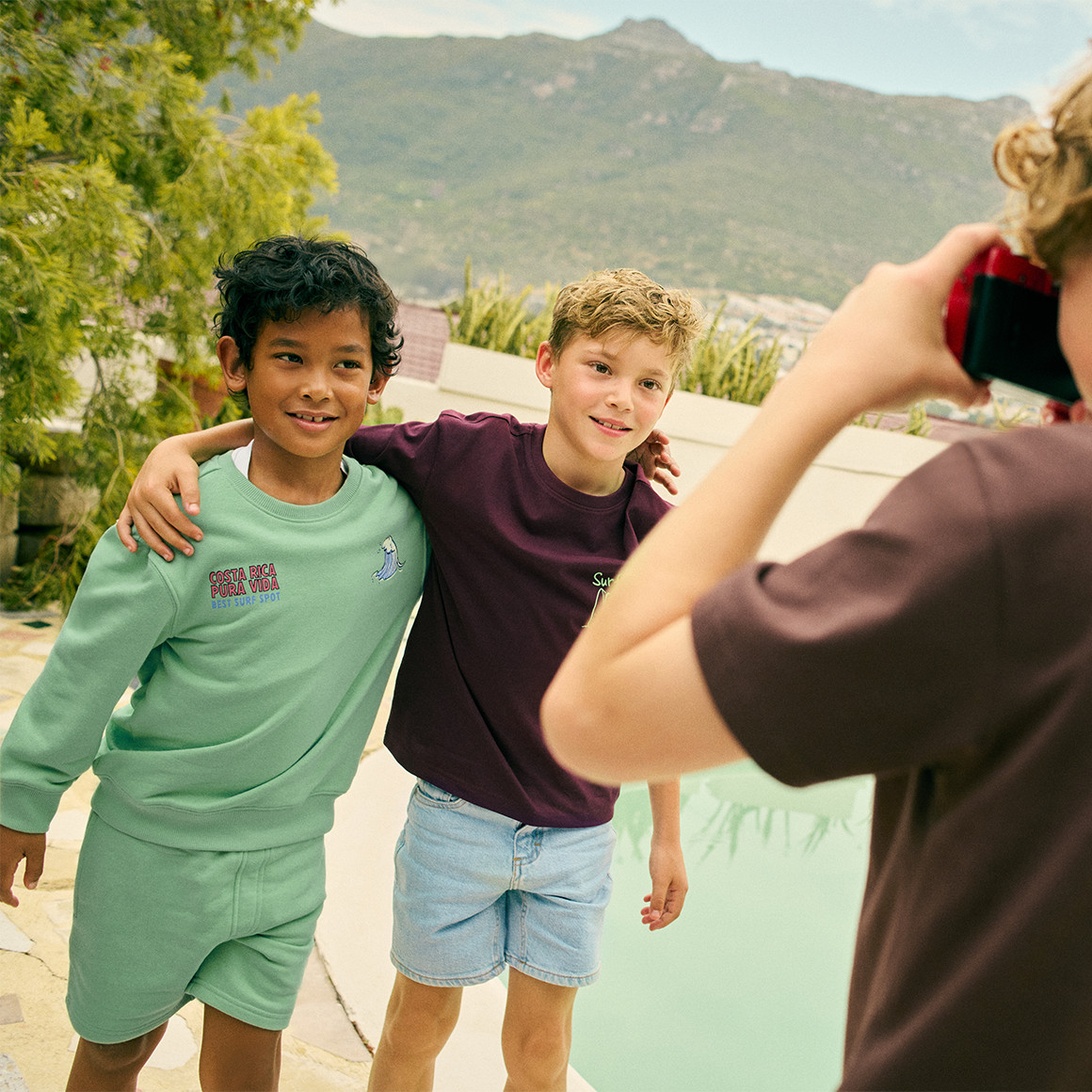 Jungen Joggingshorts mit Elastikbund