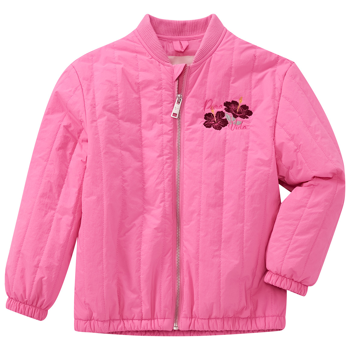 Mädchen Steppjacke mit Stickerei