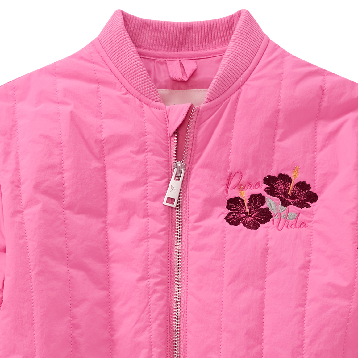 Mädchen Steppjacke mit Stickerei