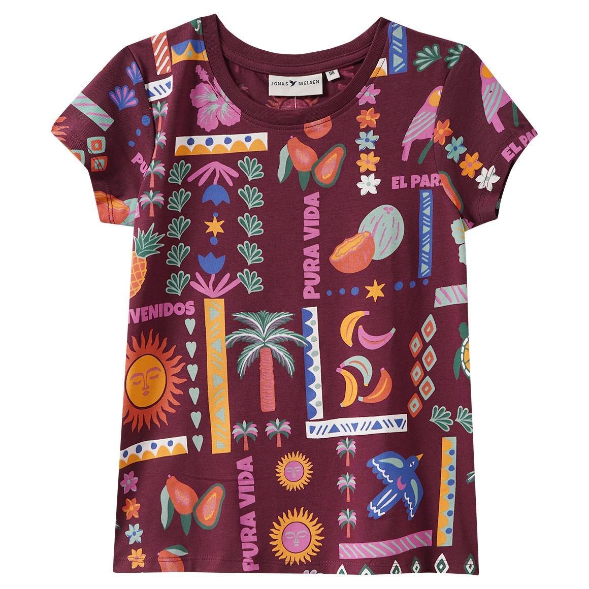 Mädchen T-Shirt mit Allover-Print
