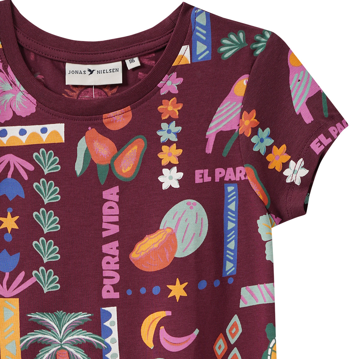 Mädchen T-Shirt mit Allover-Print