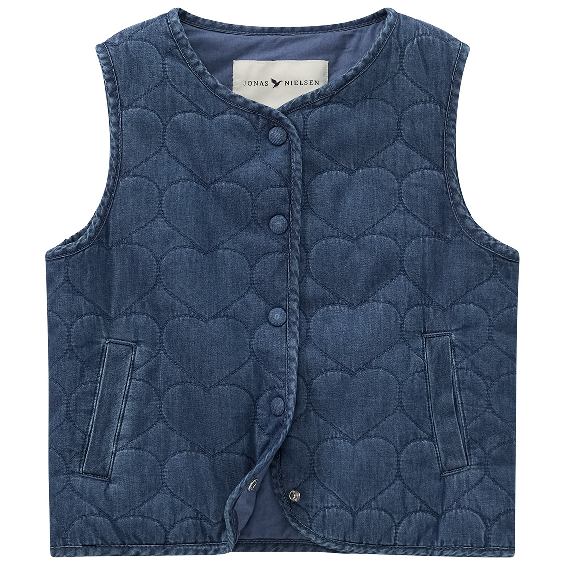 Mädchen Weste in Denim-Optik