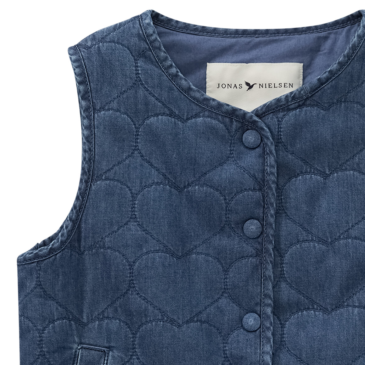 Mädchen Weste in Denim-Optik