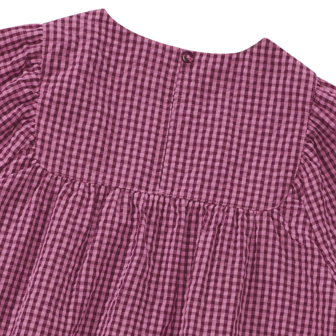 Mädchen Seersucker-Kleid mit Karo-Muster