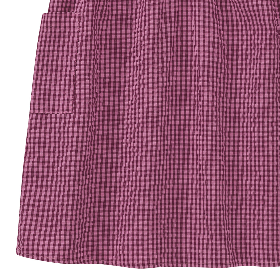 Mädchen Seersucker-Kleid mit Karo-Muster