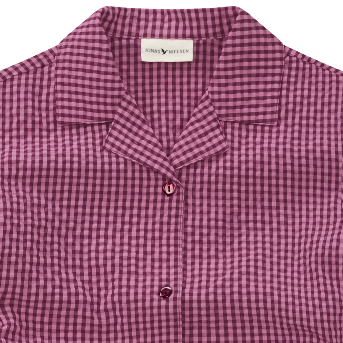 Mädchen Seersucker-Bluse mit Stickerei