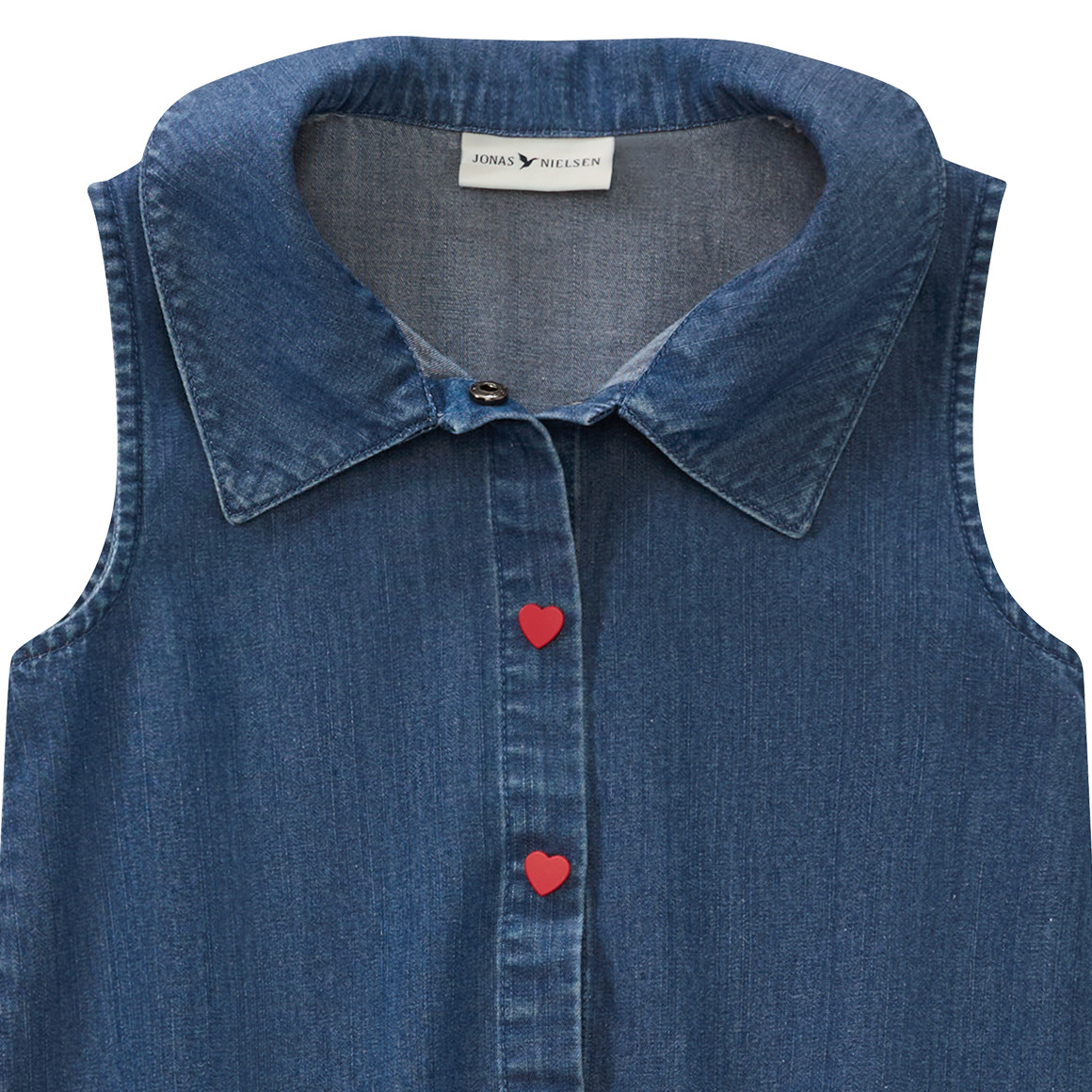 Mädchen Top in Denim-Optik