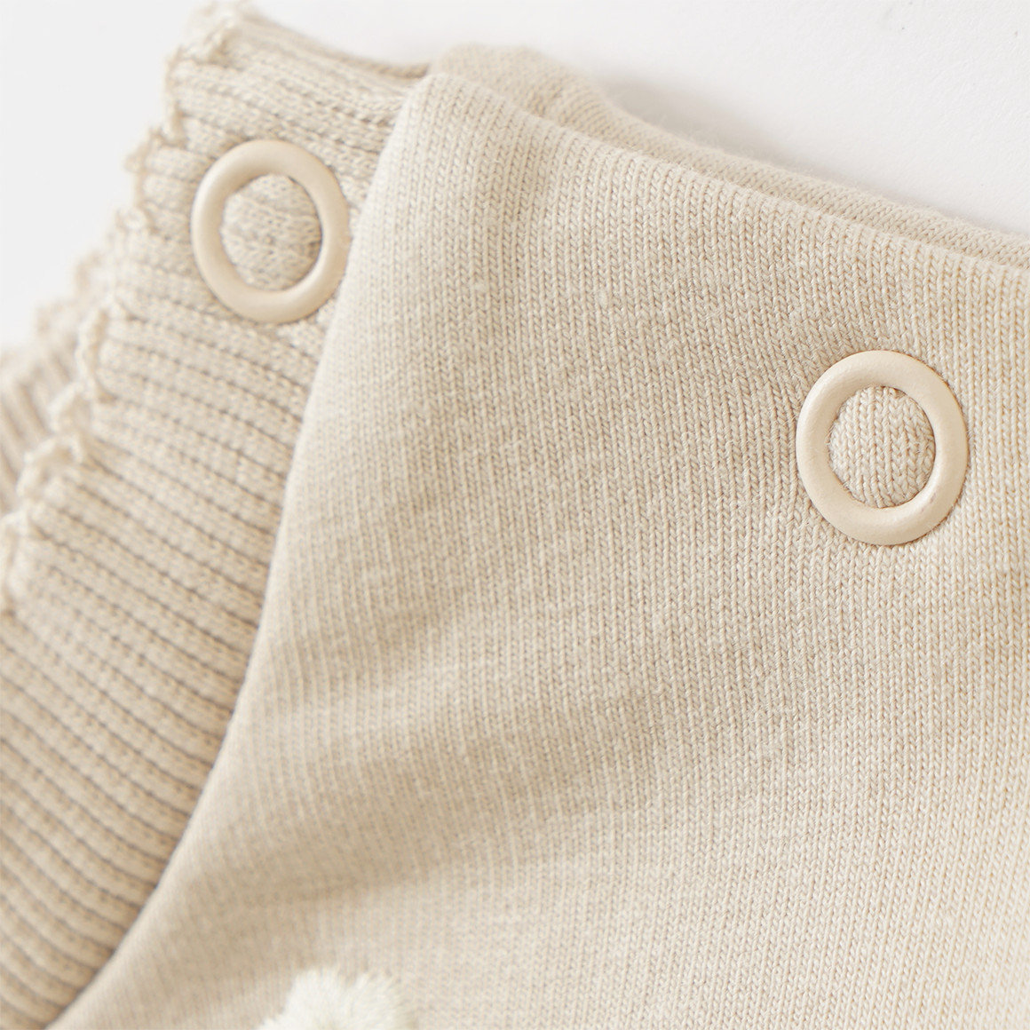 Baby Sweatshirt mit Blumen-Stickerei