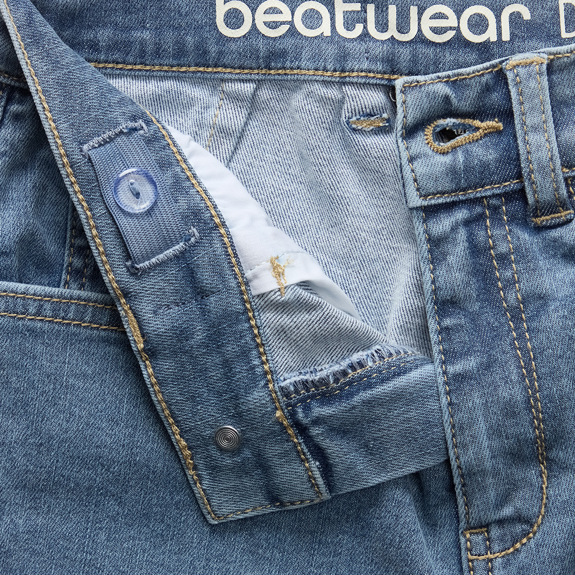 Jeansshort in cargo-stijl voor jongens