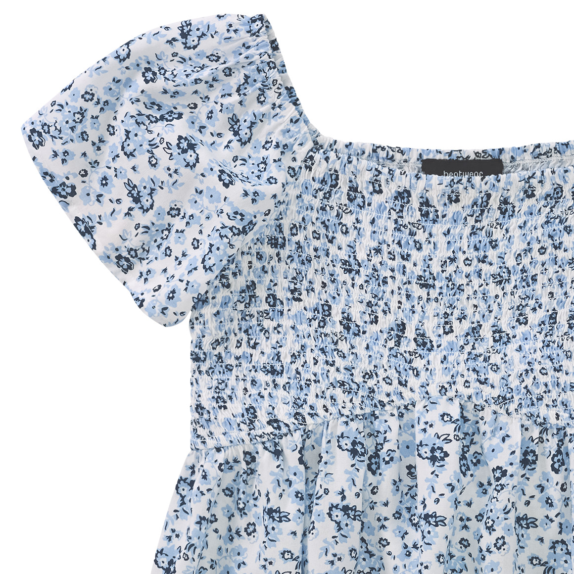 Mädchen Blusenshirt mit Blumen allover