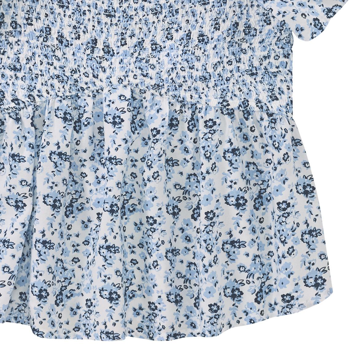 Mädchen Blusenshirt mit Blumen allover