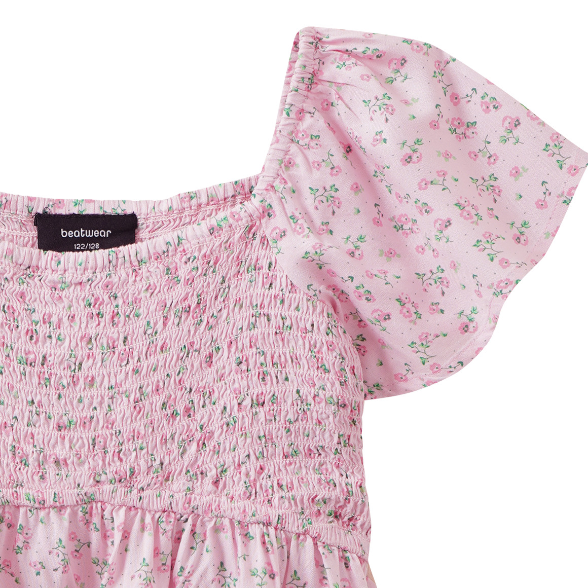 Mädchen Blusenshirt mit Blumen allover