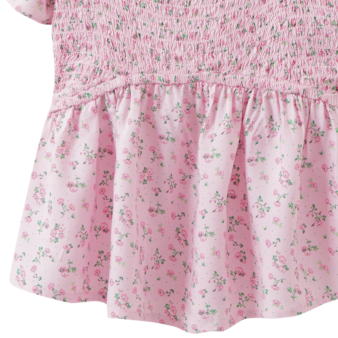 Mädchen Blusenshirt mit Blumen allover