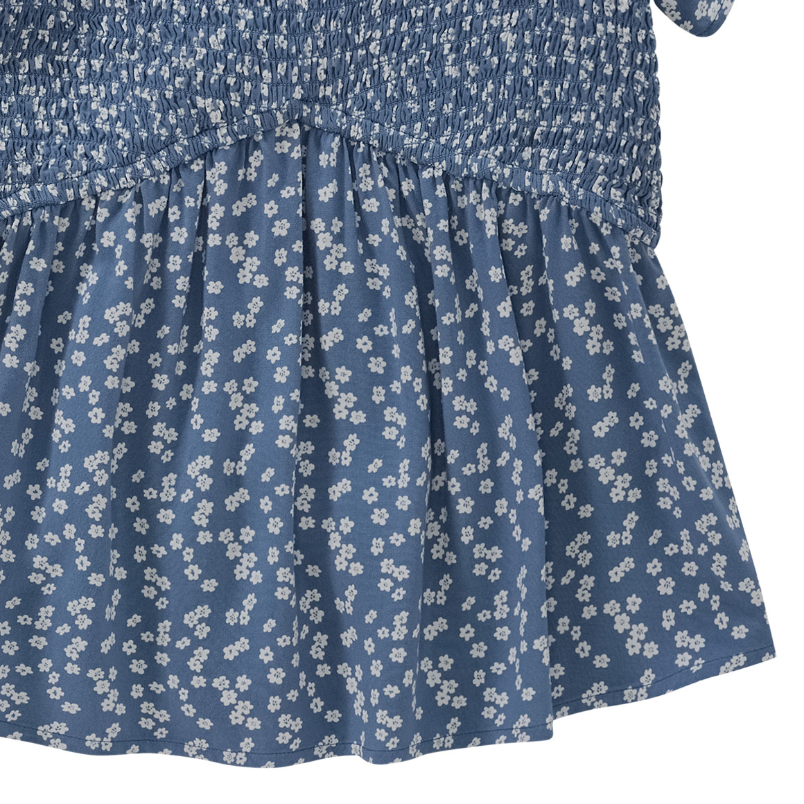 Mädchen Blusenshirt mit Blumen allover