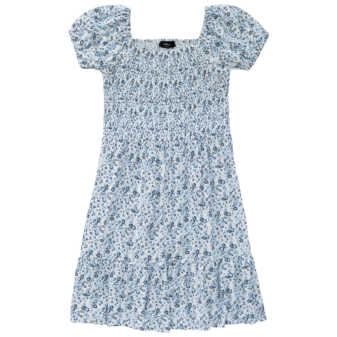 Mädchen Kleid mit Blumen allover