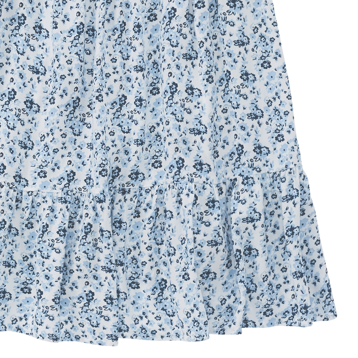 Mädchen Kleid mit Blumen allover