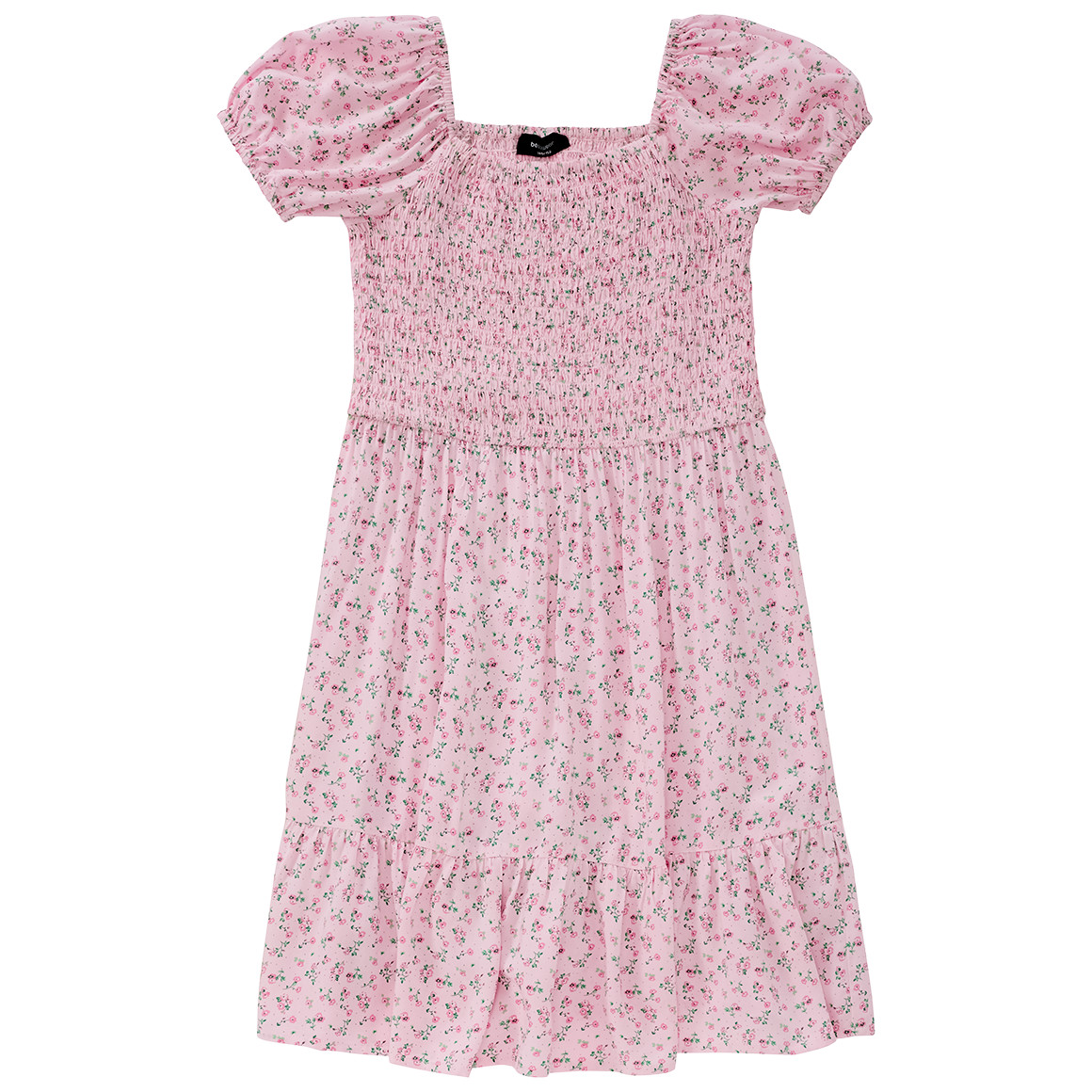 Mädchen Kleid mit Blumen allover