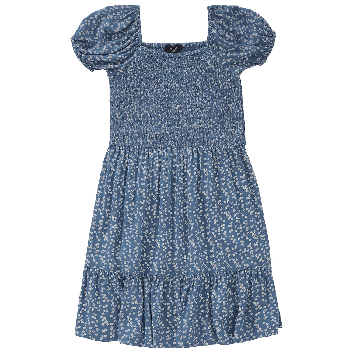 Mädchen Kleid mit Blumen allover