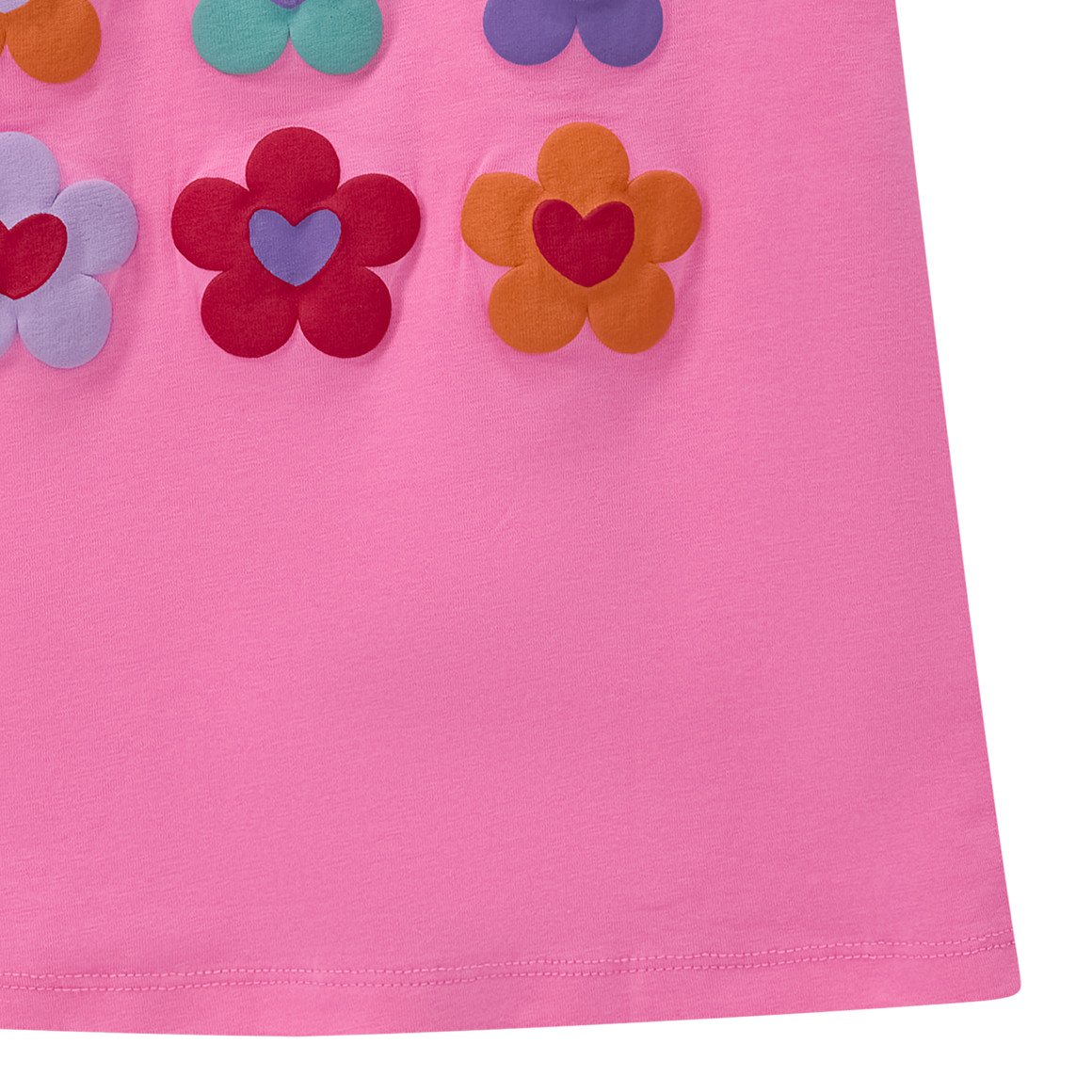 Mädchen T-Shirt mit gummiertem Print