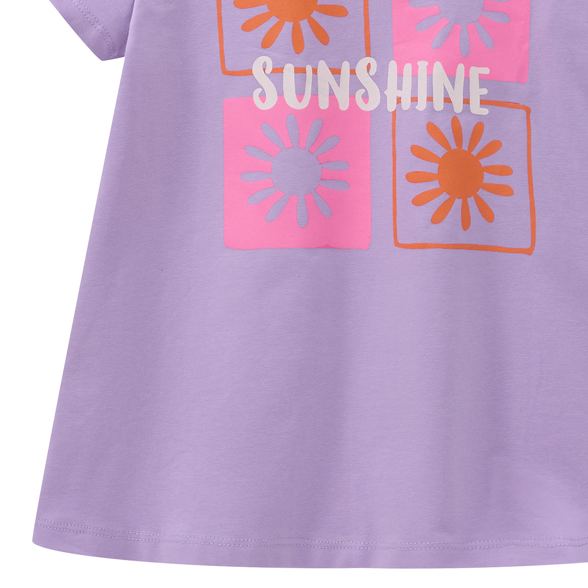 Mädchen T-Shirt mit gummiertem Print