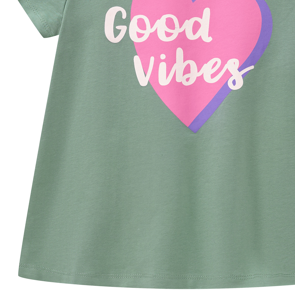 Mädchen T-Shirt mit gummiertem Print