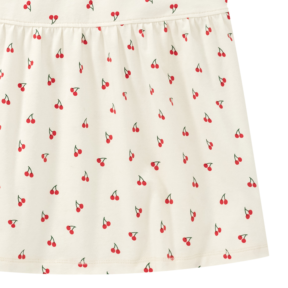 Mädchen T-Shirt mit Kirsch-Print allover