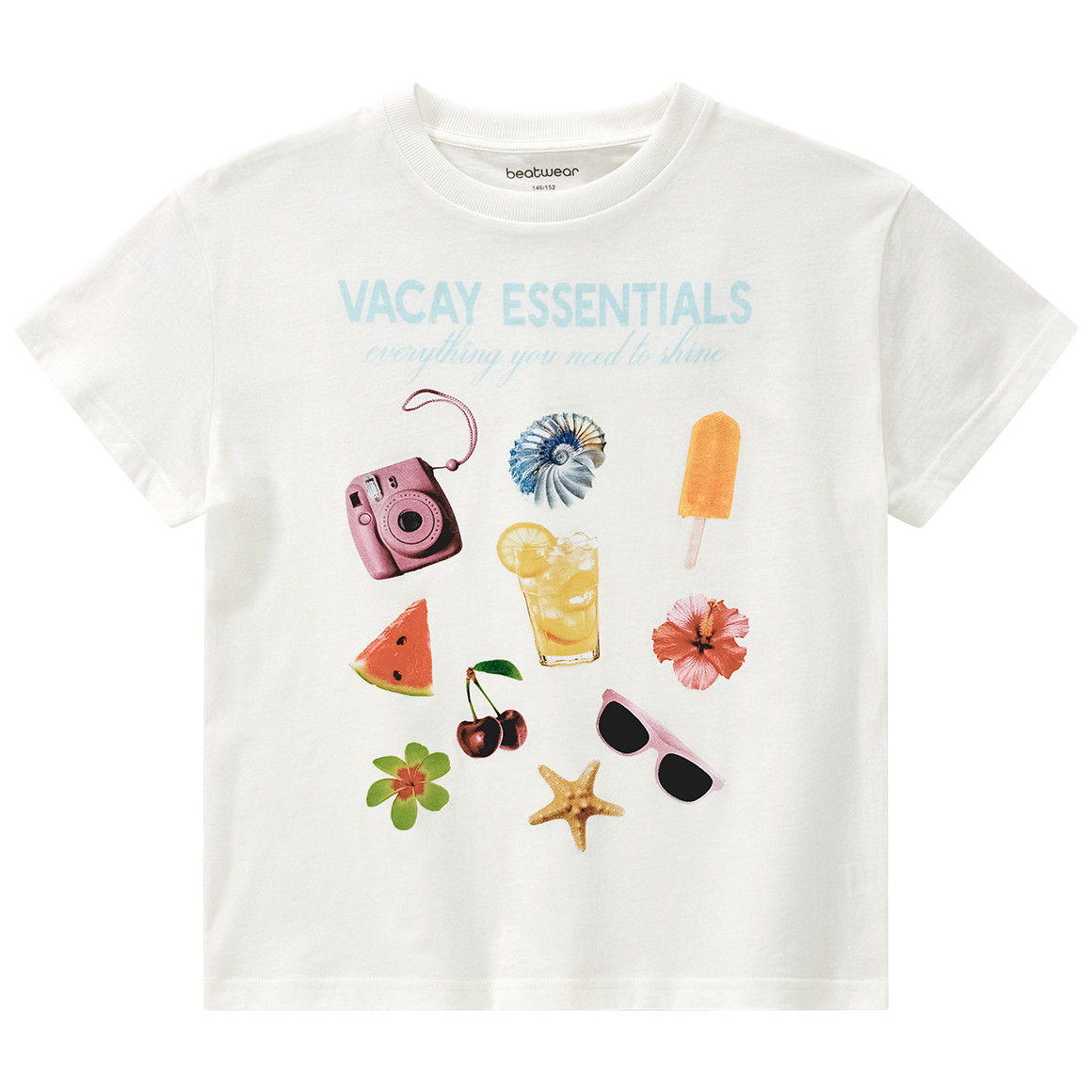 Mädchen T-Shirt mit Sommer-Motiven