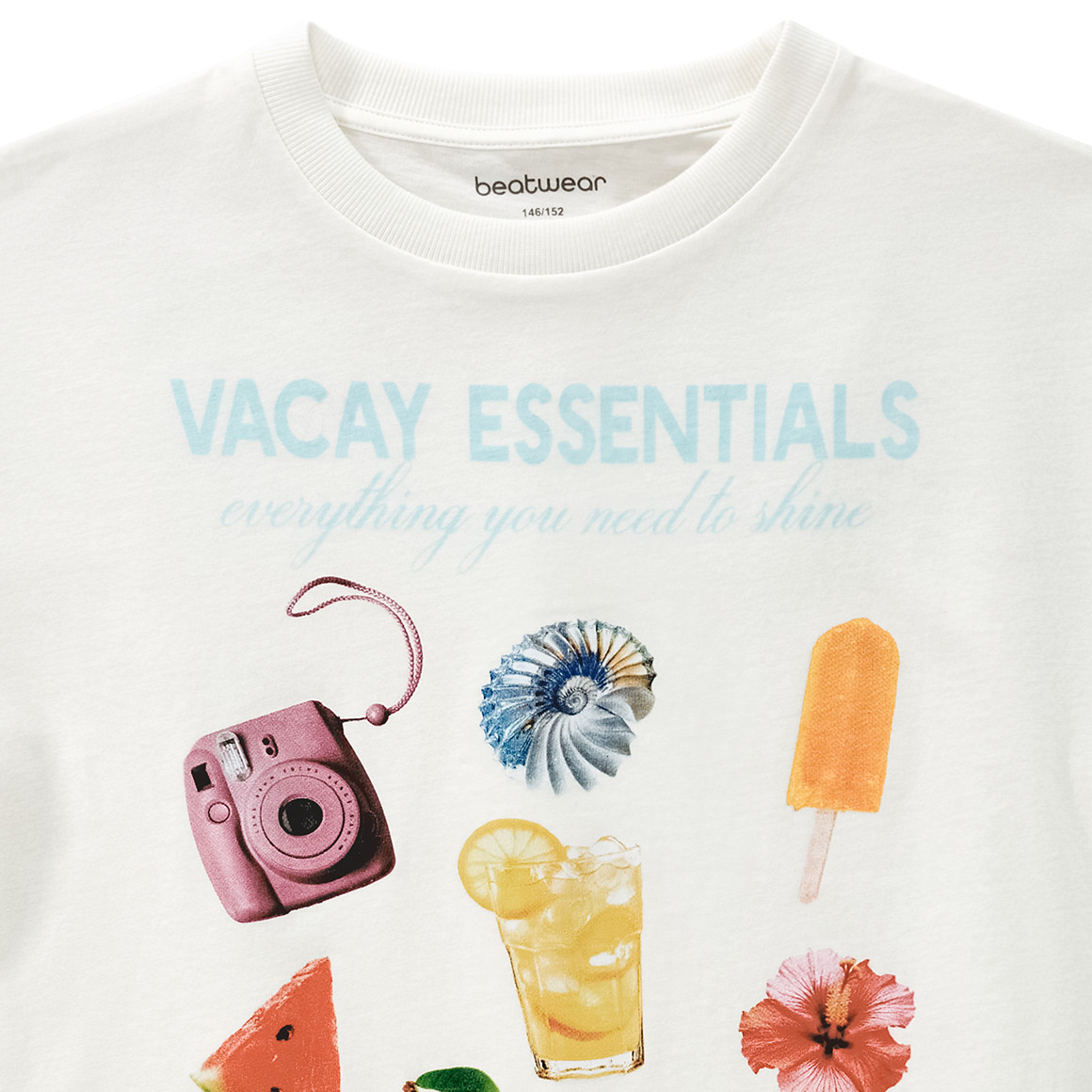 Mädchen T-Shirt mit Sommer-Motiven