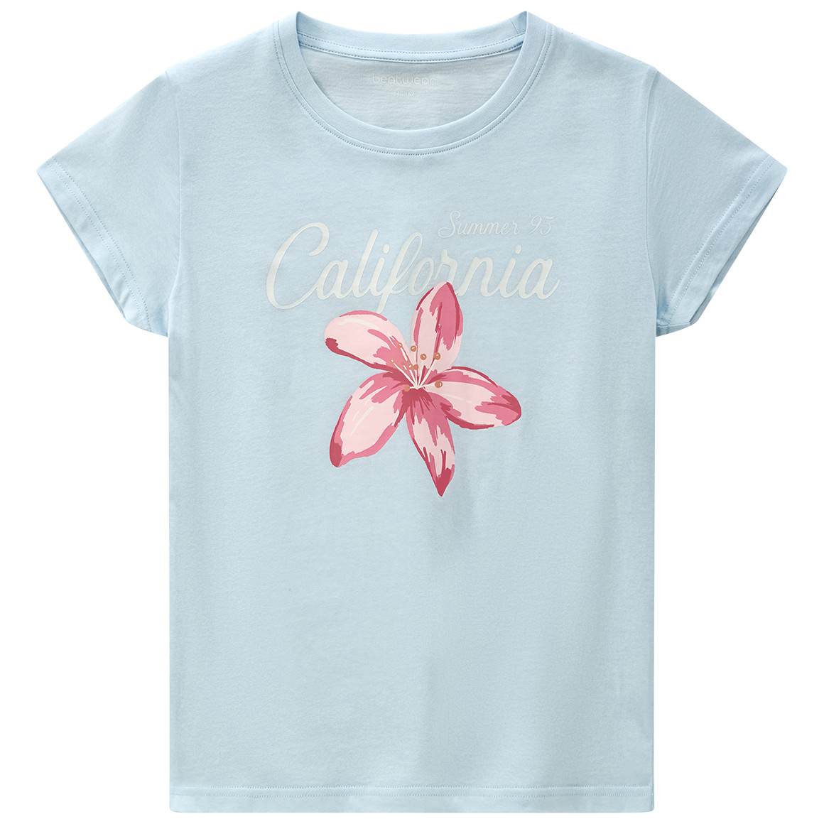 Mädchen T-Shirt mit Blumen-Print