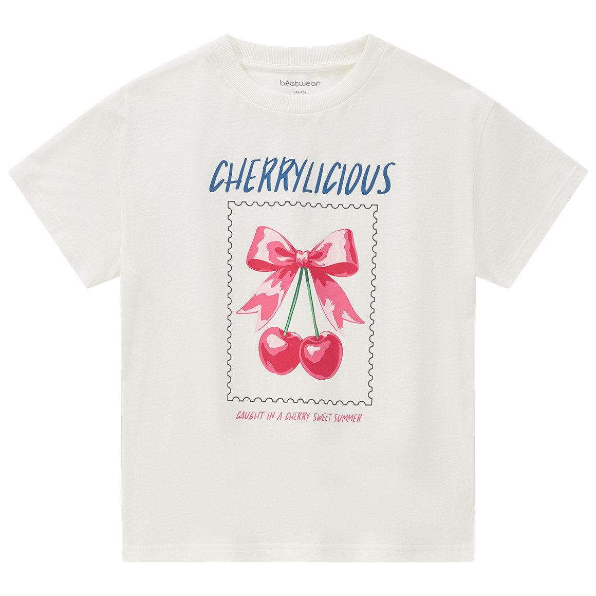 Mädchen T-Shirt mit Kirsch-Print