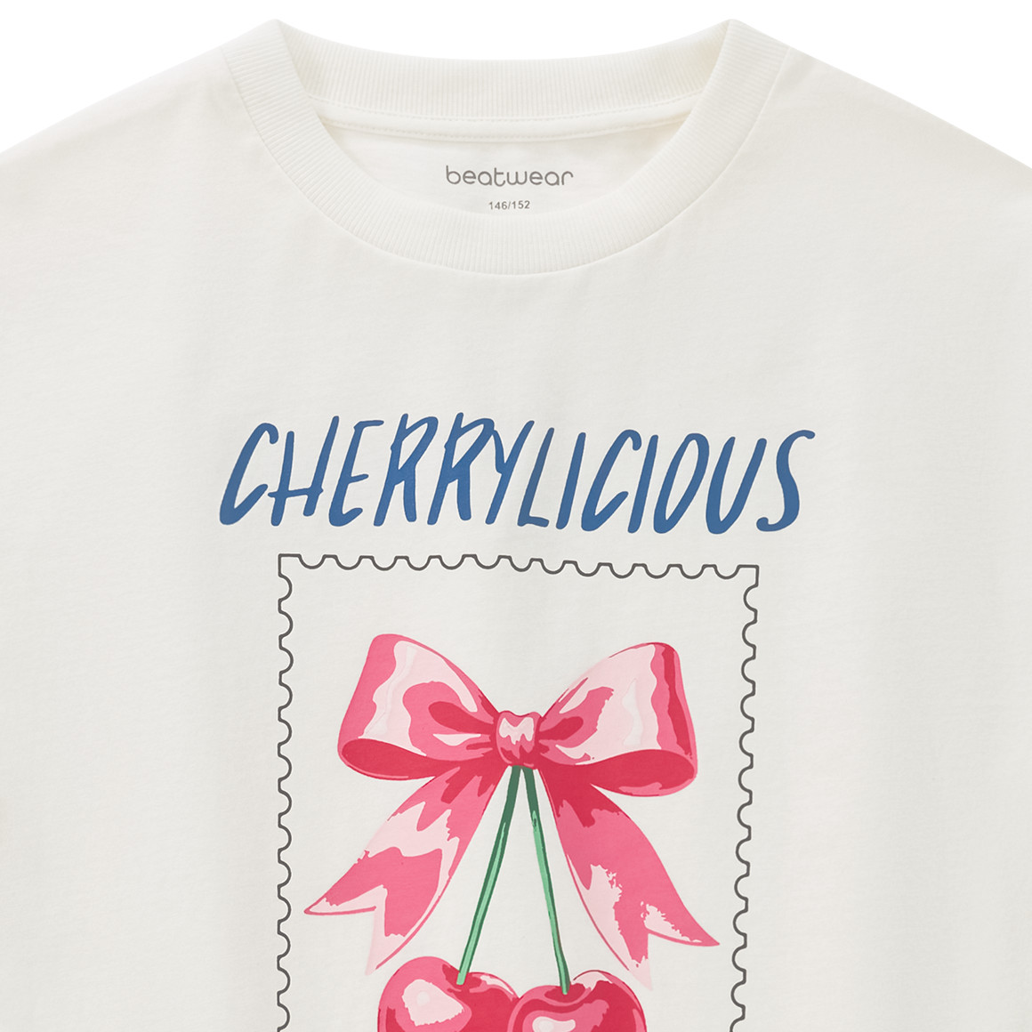 Mädchen T-Shirt mit Kirsch-Print