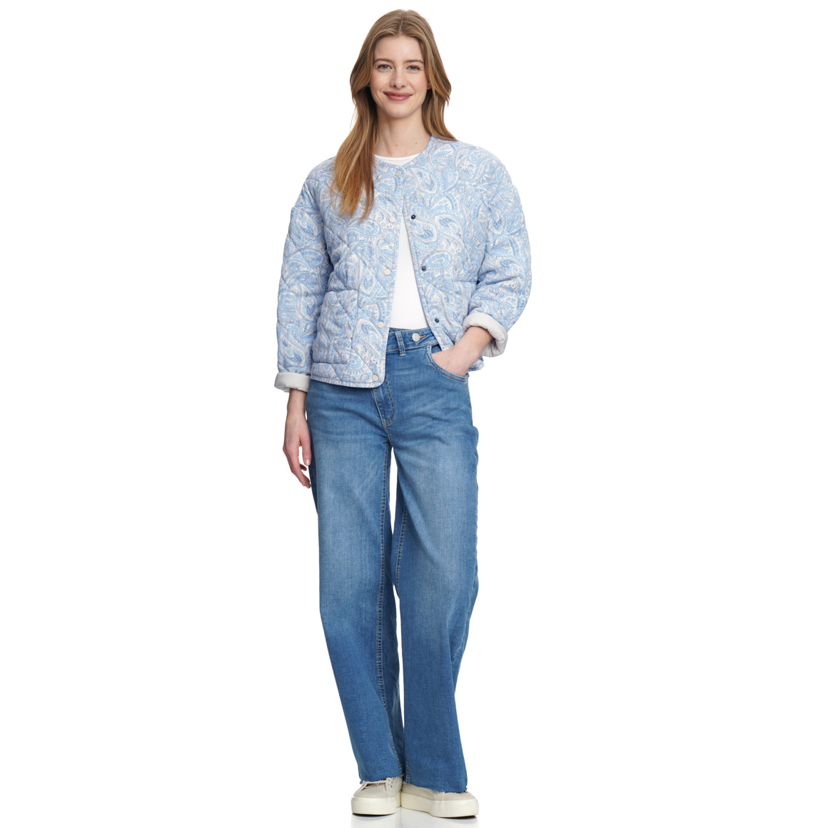 Damen Steppjacke mit Paisley-Muster