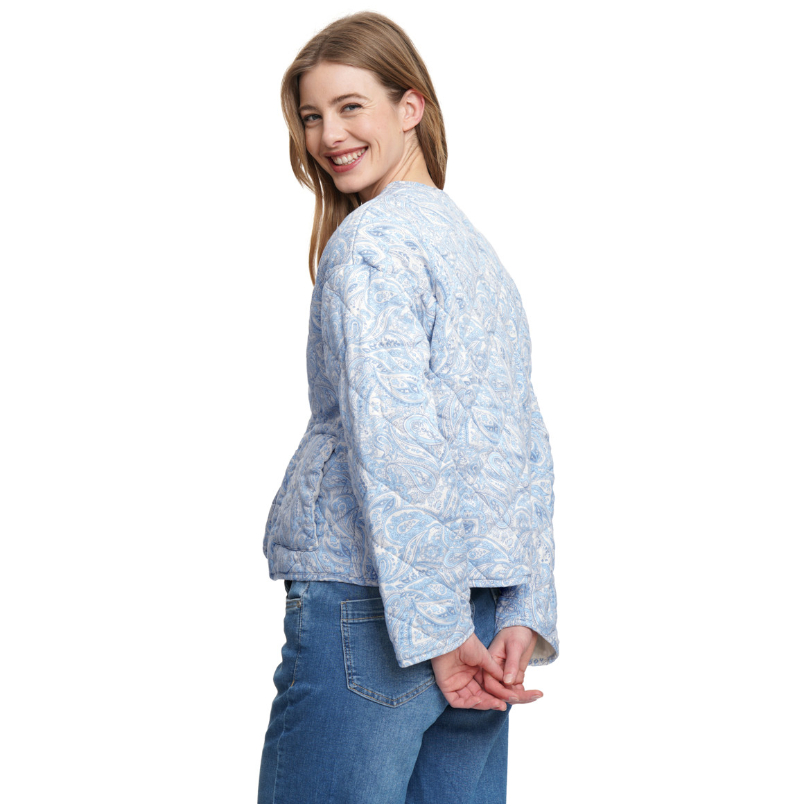 Damen Steppjacke mit Paisley-Muster
