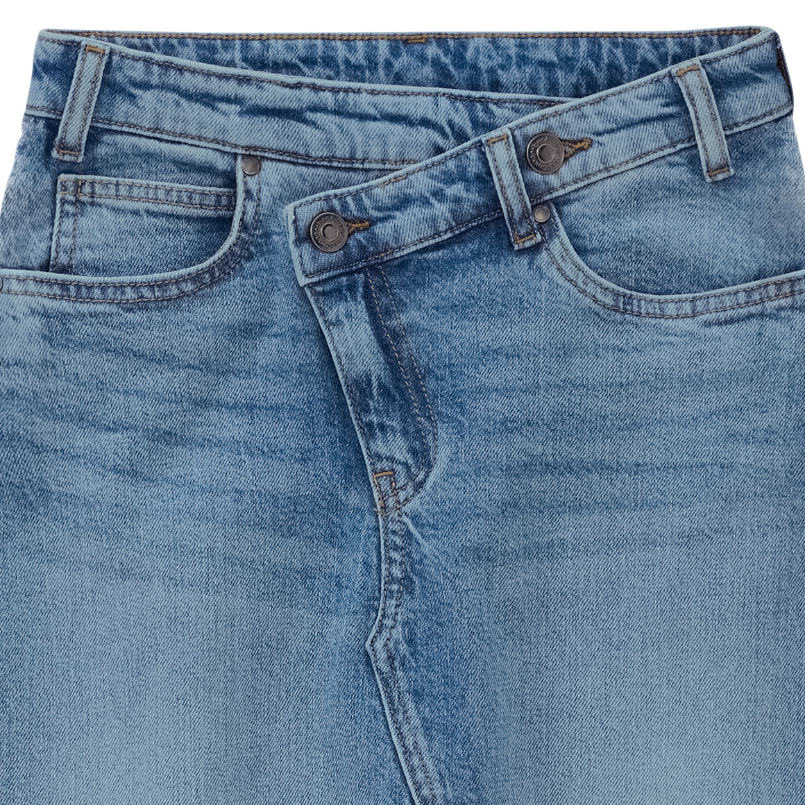 Mädchen Jeansrock mit verstellbarem Bund