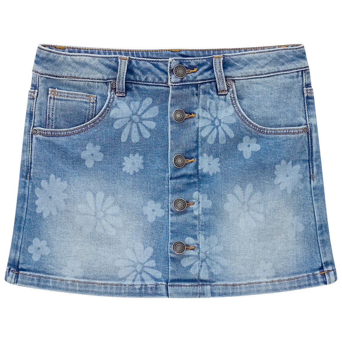 Mädchen Jeansrock mit integrierter Shorts