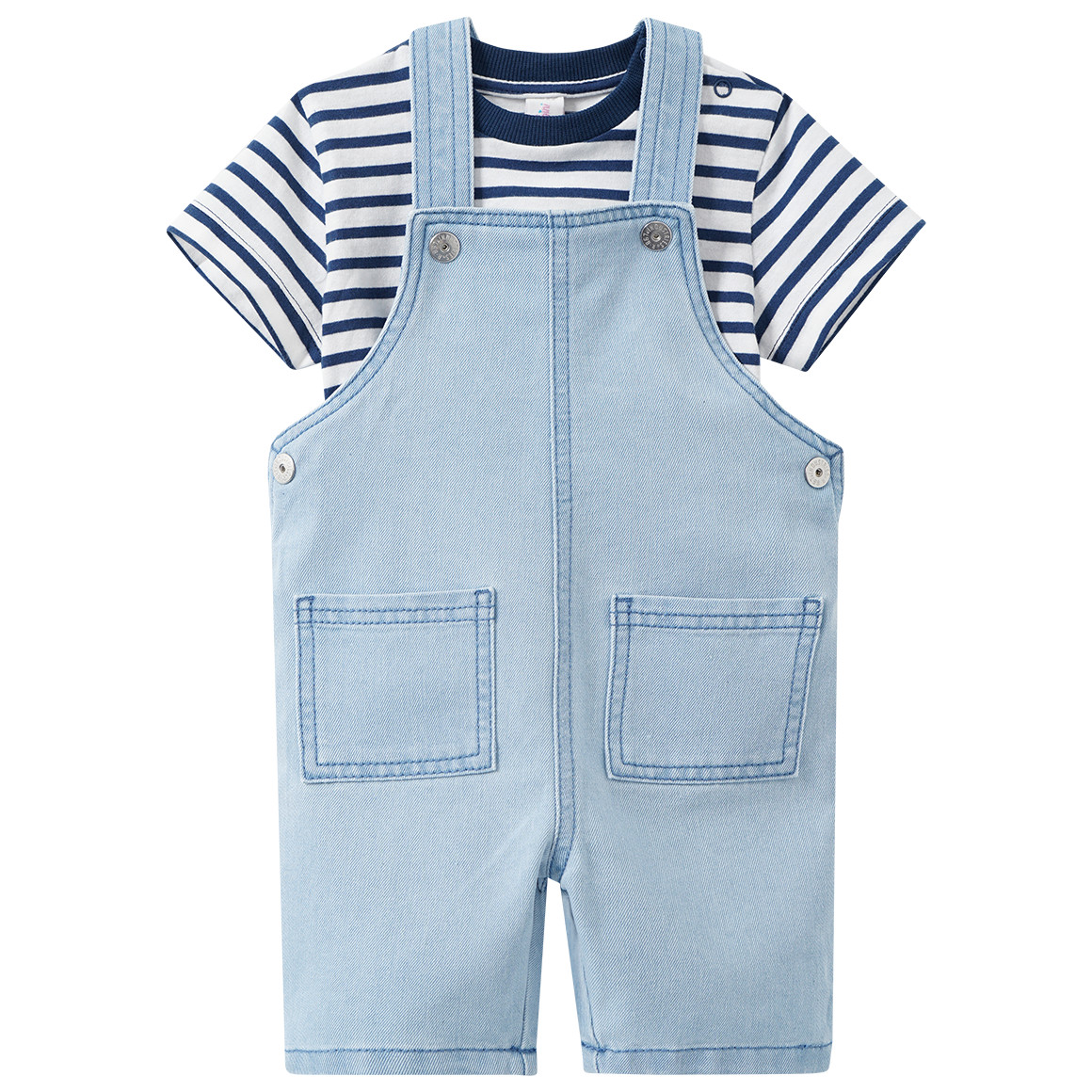Baby tuinbroek en T-shirt in een set