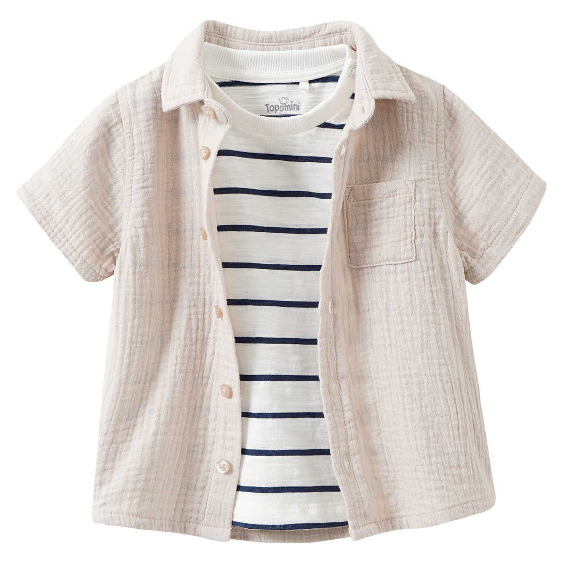 Baby T-Shirt mit Hemd im Set