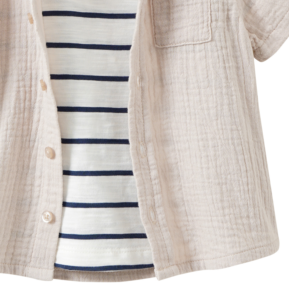 Baby T-Shirt mit Hemd im Set
