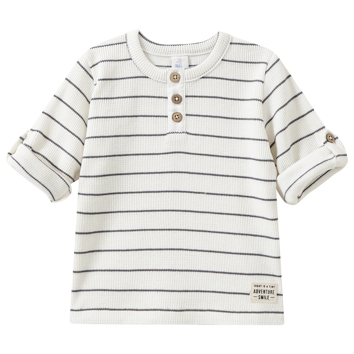 Baby Langarmshirt mit Knopfleiste