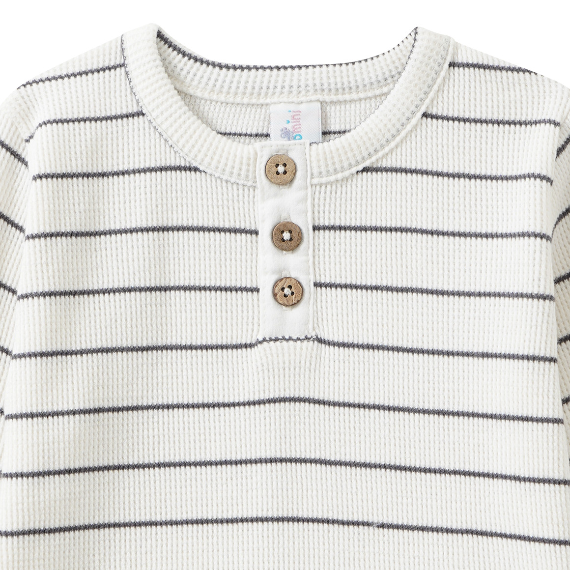 Baby Langarmshirt mit Knopfleiste