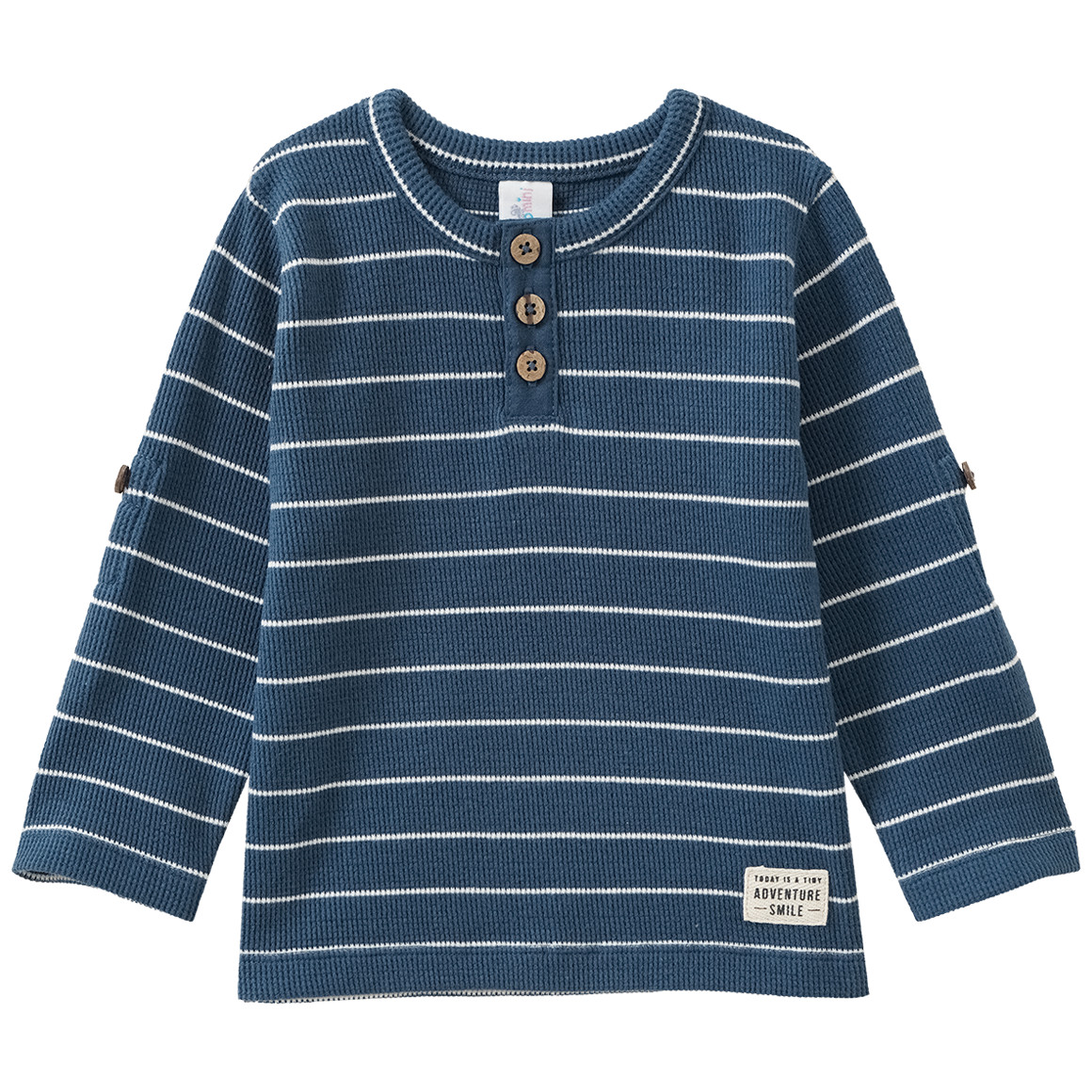Baby Langarmshirt mit Knopfleiste