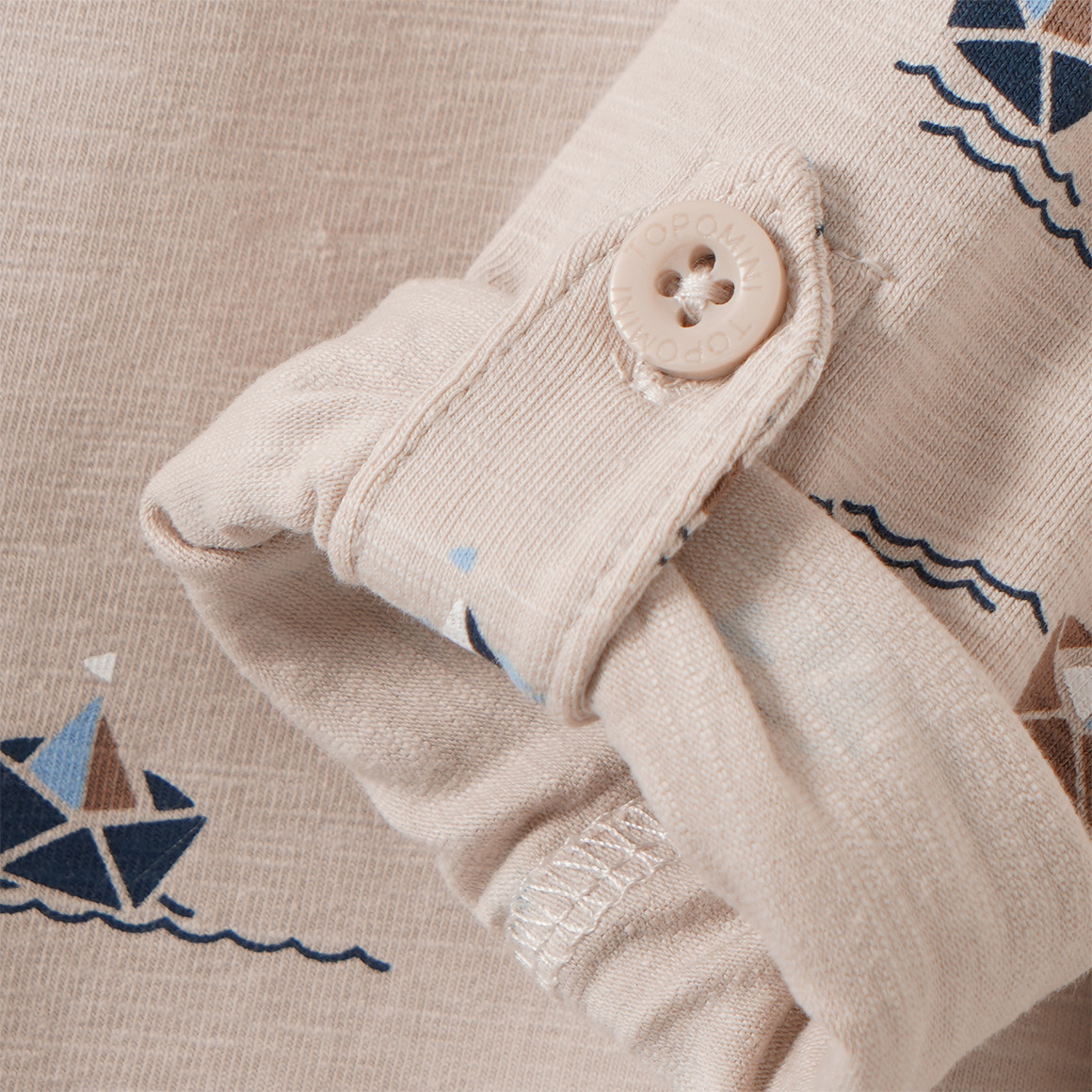 Baby Langarmshirt mit Schiff-Motiven