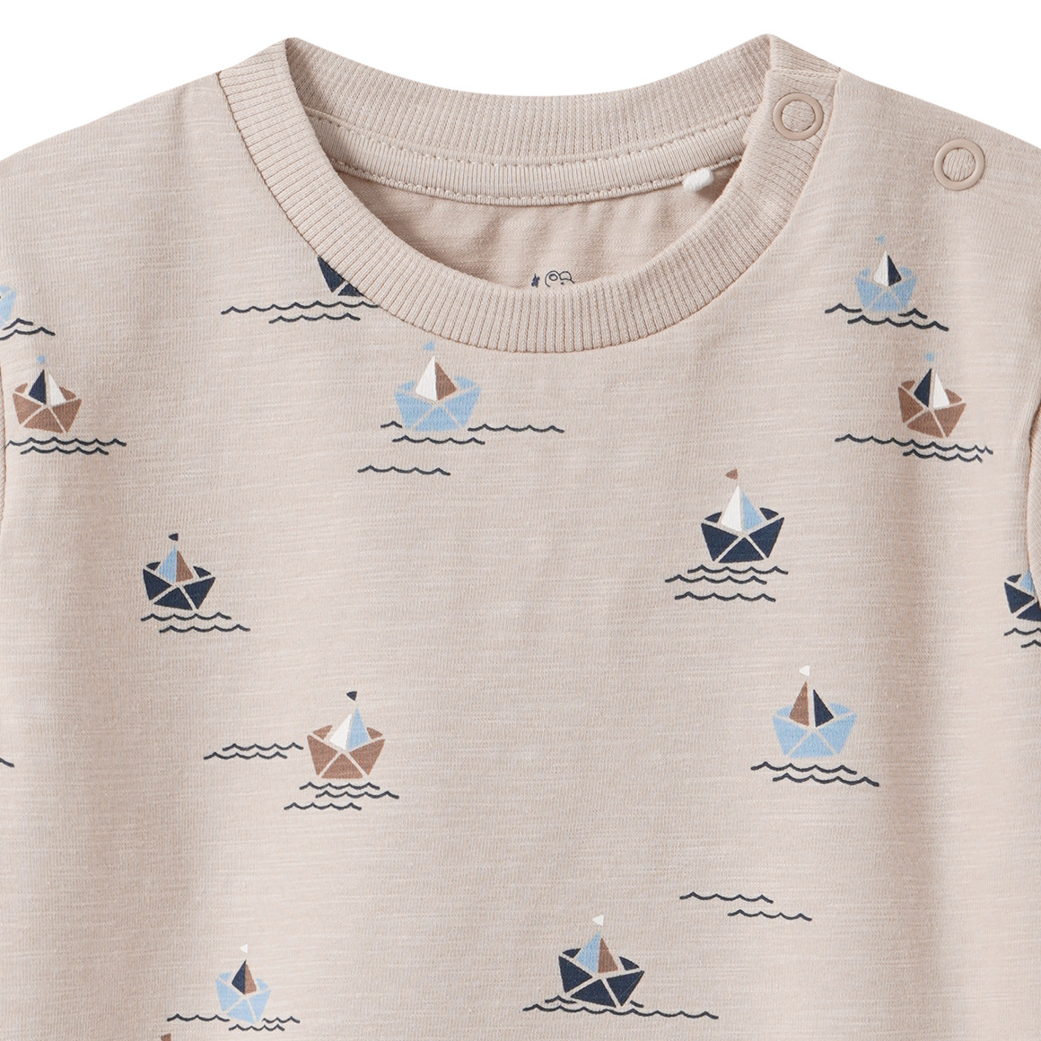 Baby Langarmshirt mit Schiff-Motiven