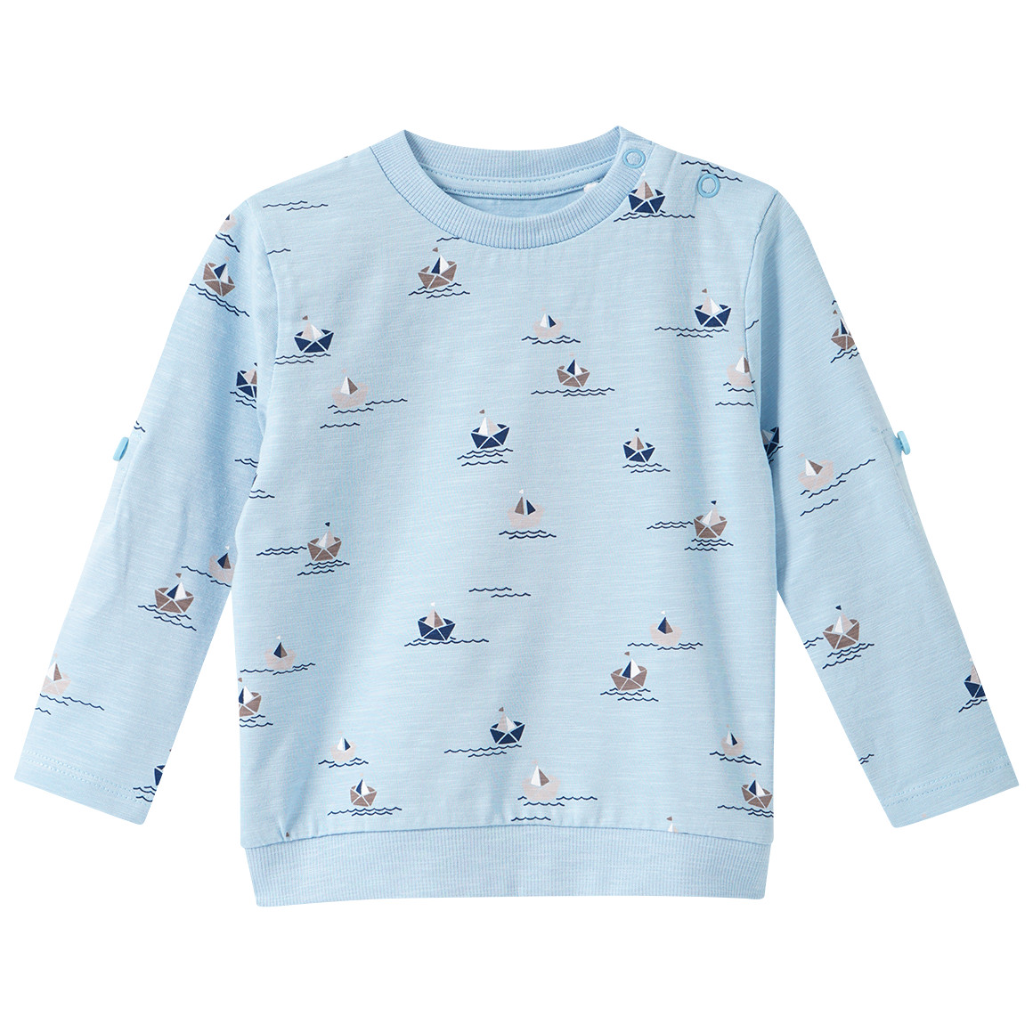 Baby Langarmshirt mit Meeres-Motiven
