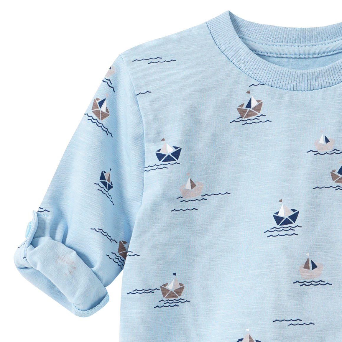 Baby Langarmshirt mit Meeres-Motiven