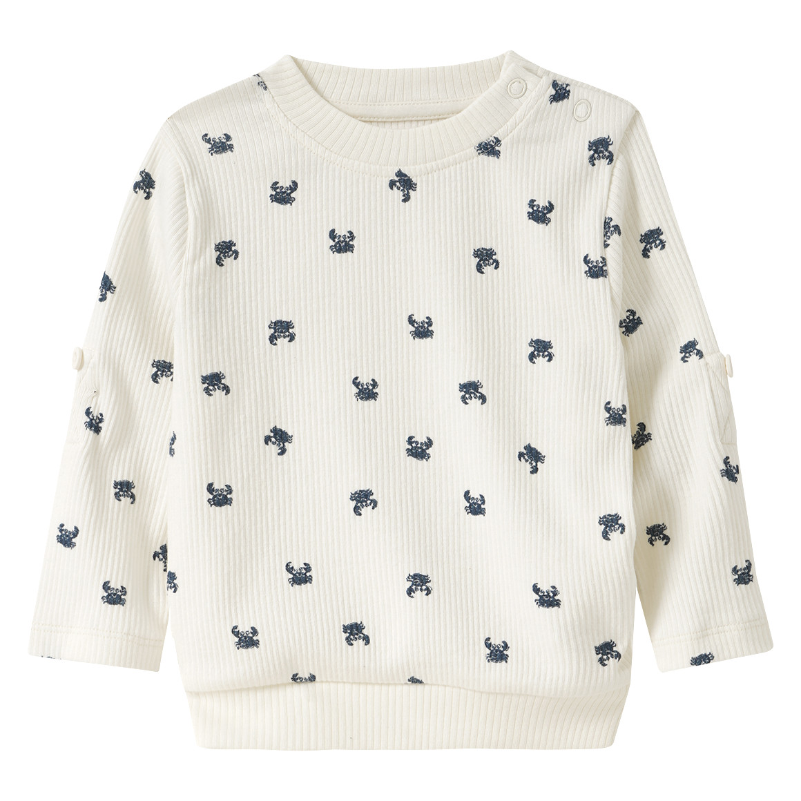 Baby Langarmshirt mit Krabben-Allover