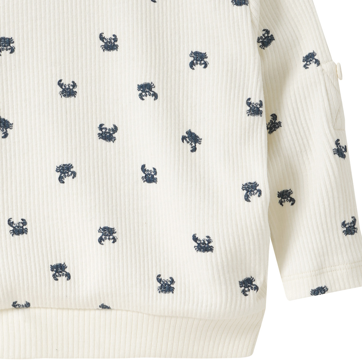 Baby Langarmshirt mit Krabben-Allover
